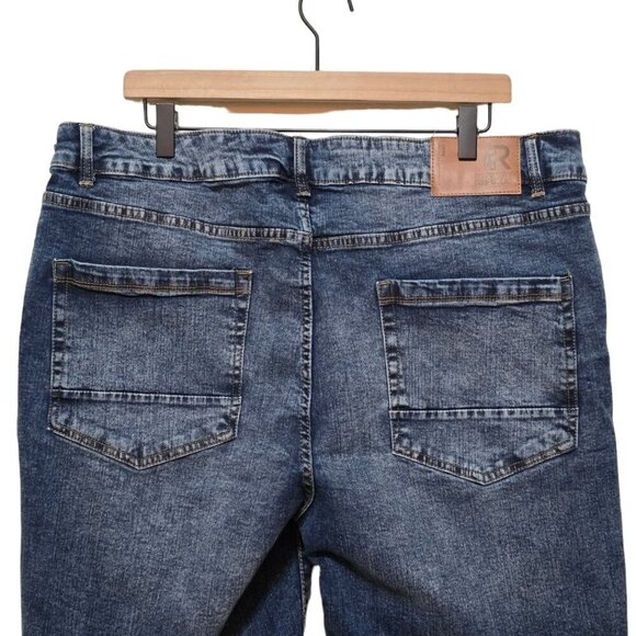 Refinery Republic Straight Leg Stone Wash Distressed Jeans Sz 40x32 - Picture 4 of 10